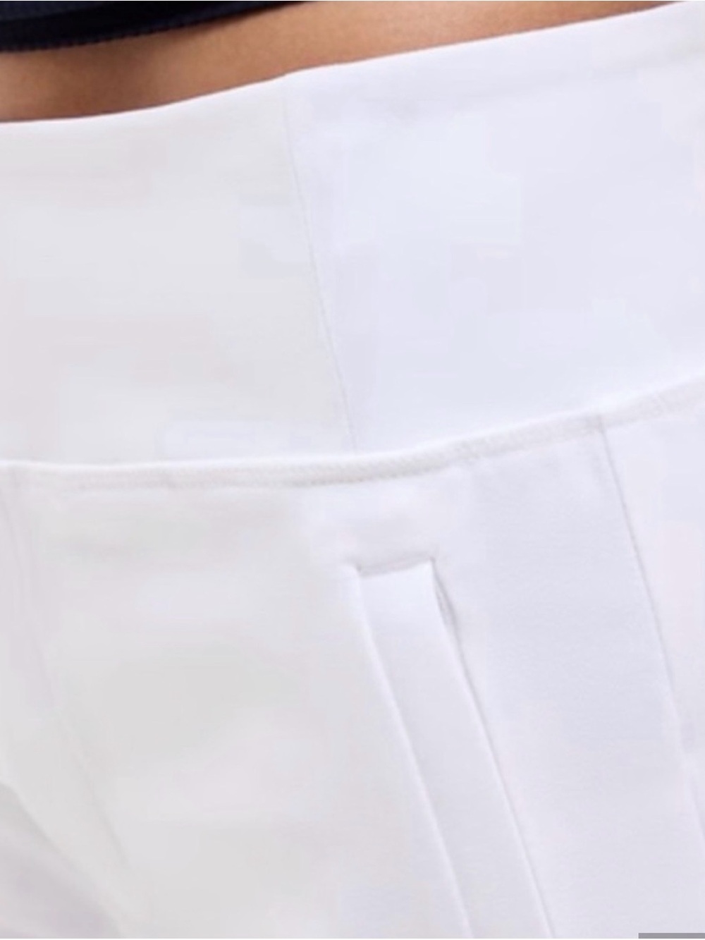 Athleta White Cropped Straight-Leg Ankle Pants - Picture 5 of 13